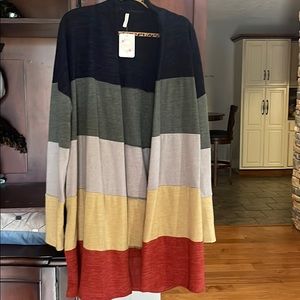 Colorblock cardigan